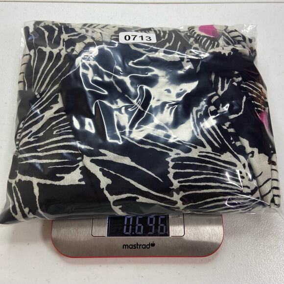 Alice Temperley For Target Dress Women's 7‎ Black Pink Floral Empire Tie Back - Picture 10 of 11